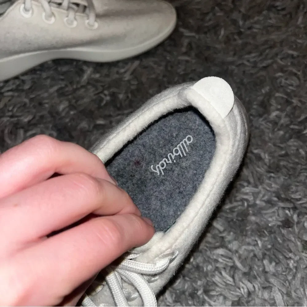 White allbirds sneakers size 6